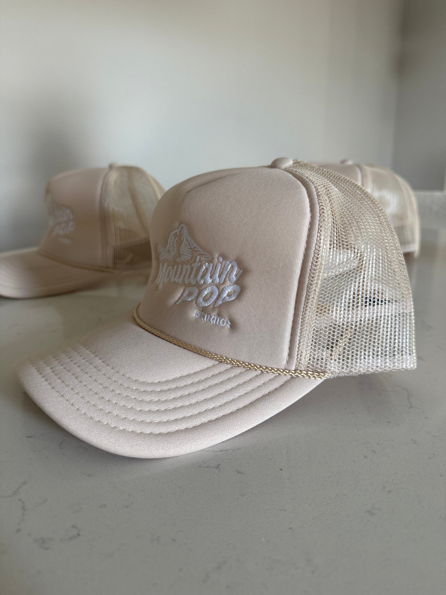 Mountain Pop Studios Tan Foam Cap