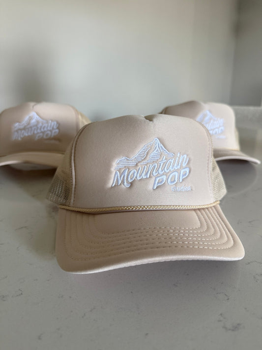 Mountain Pop Studios Tan Foam Cap